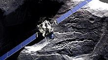 The power conditioning unit and solar panels of the Rosetta spacecraft is produced by Terma Rosetta - comet fly-by.jpg