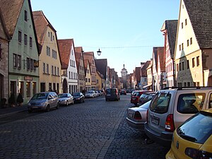 Galgengasse, with houses rebuilt after 1945