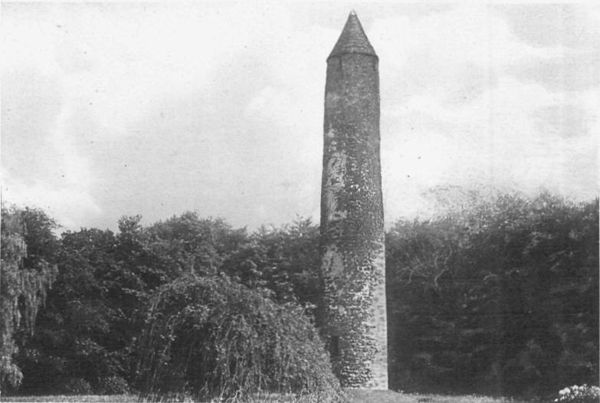 The round tower in Antrim, where the meeting is held