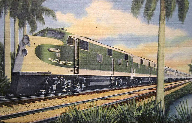 Postcard depiction of the New Royal Palm