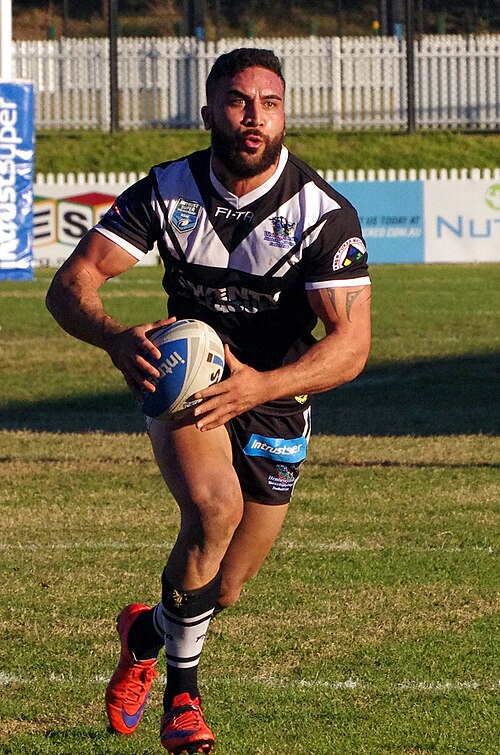 Roydon Gillett playing for the Wentworthville Magpies in the New South Wales Cup