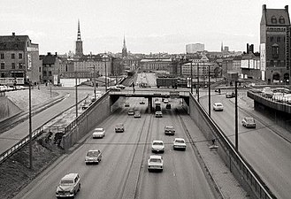 Södergatan mot norr 1968.