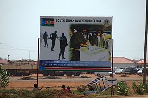 A sign in English in South Sudan. SPLA - Flickr - Al Jazeera English.jpg