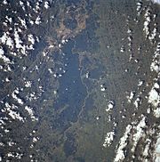 Imagem de satélite do Parque Estadual do Rio Doce.