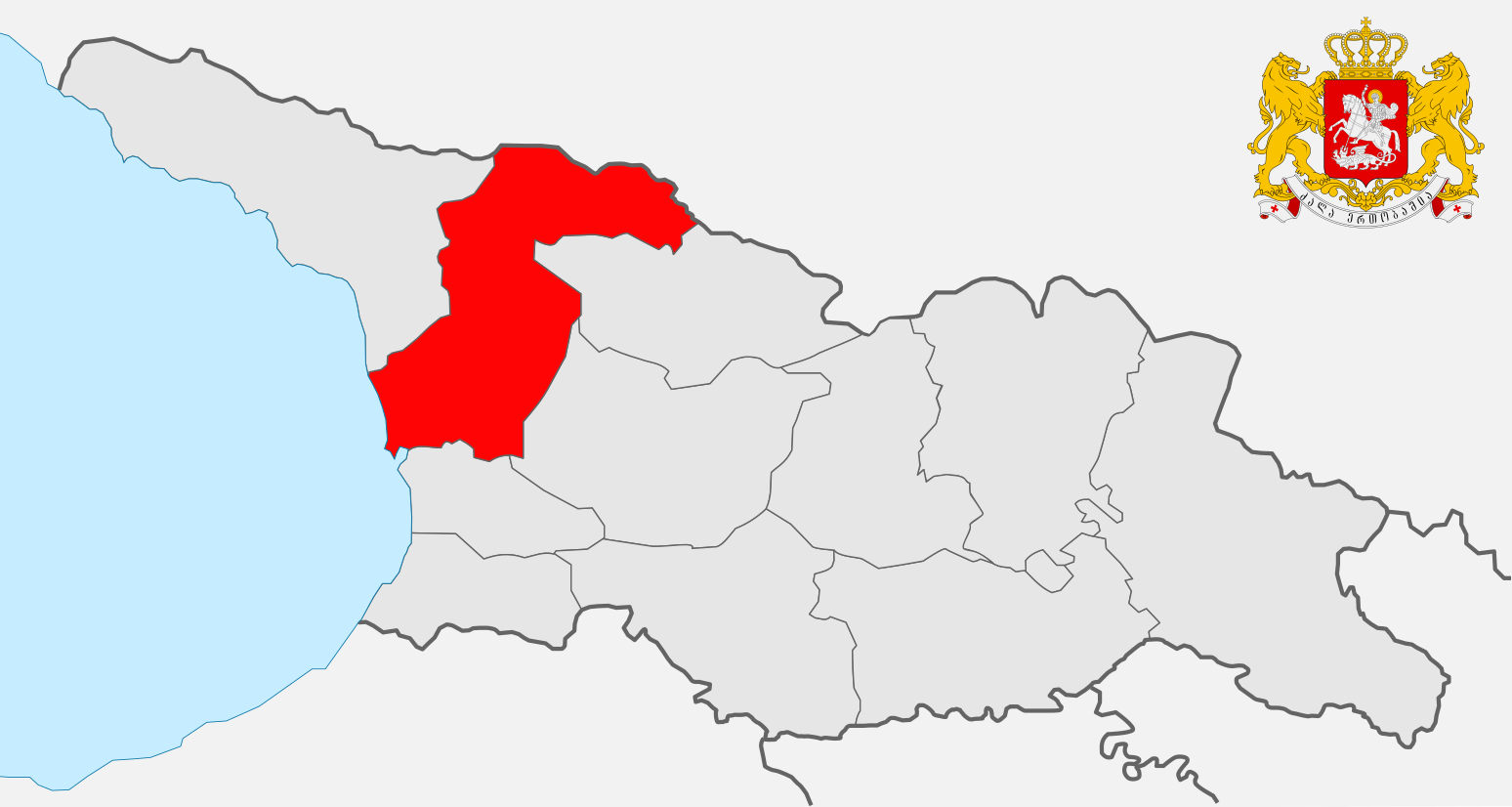 Мингрелия на карте Грузии. Самегрело на карте Грузии. Мегрелия на карте Грузии. Самегрело Земо Сванети на карте.