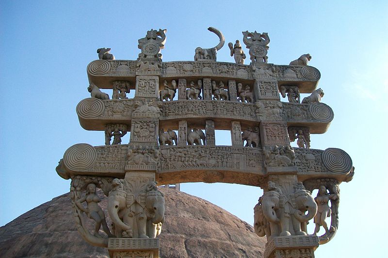 File:Sanchi Stupa, Bhopal, Inda 16.JPG