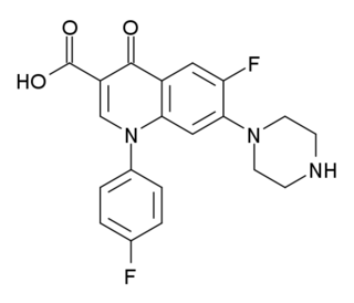 <span class="mw-page-title-main">Sarafloxacin</span> Chemical compound