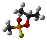 Molecuulmodel van sarin