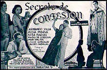 Promotional of Secret of Confession (1939) the first film in Spanish produced in the Philippines
