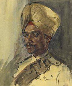 A sepoy of the 37th Dogras. Sepoy, 37th Dogras Art.IWMART2348.jpg