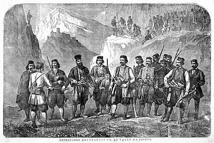 Serbs of Herzegovina preparing an attack on Kobuk