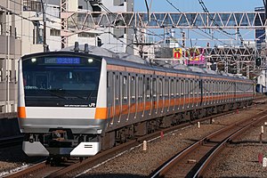 E233系による中央特快 （2020年11月17日 西荻窪駅）