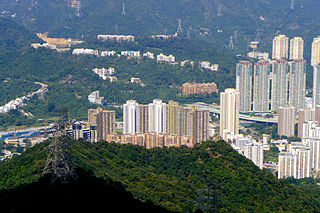 Sha Tin Heights hill in Hong Kong