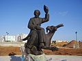 Статуя Шолом-Алейхема в Нетании, Израиль. Скульптор Лев Сигал