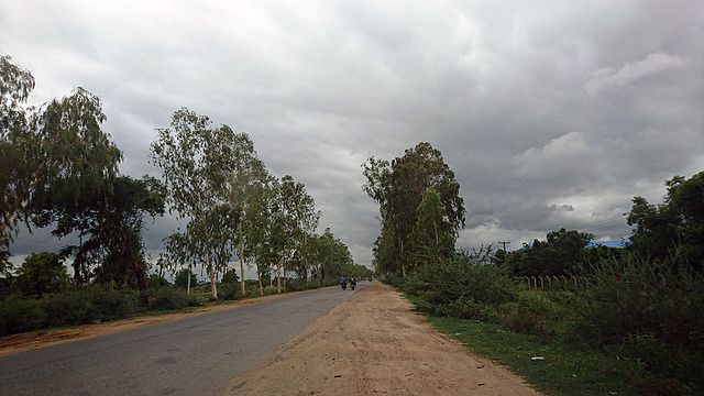 A view of Shwebo-Myitkyina Highway Road