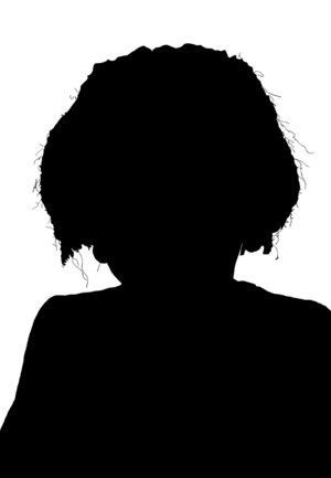 silhouette of unknown person