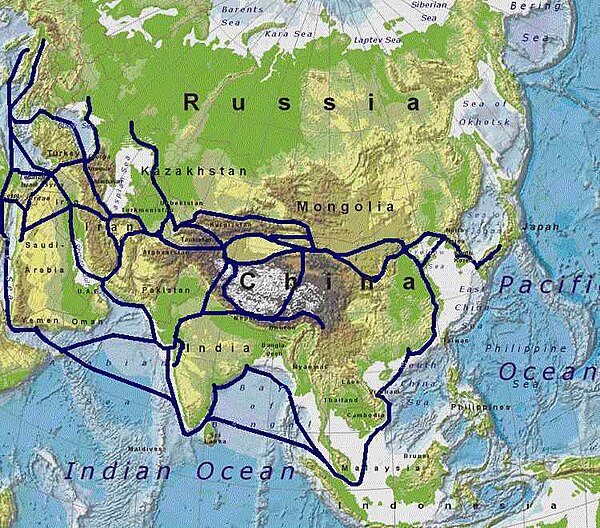 The Silk Road connected civilizations across Asia.