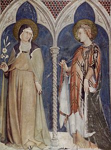 Santa Chiara dhe santa Elisabeta e Hungarisë