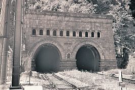 Zuidelijk portaal van de Simplontunnel (juni 2006)