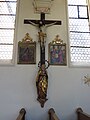 Spätgotisches Kruzifix mit barocker Mater dolorosa