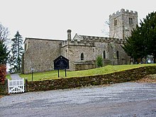 St Oswald's Church dates from around 1200 St Oswalds Church, Hauxwell.jpg