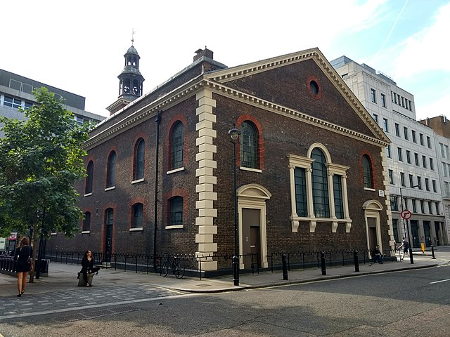 St Peter, Vere Street from Chapel Place