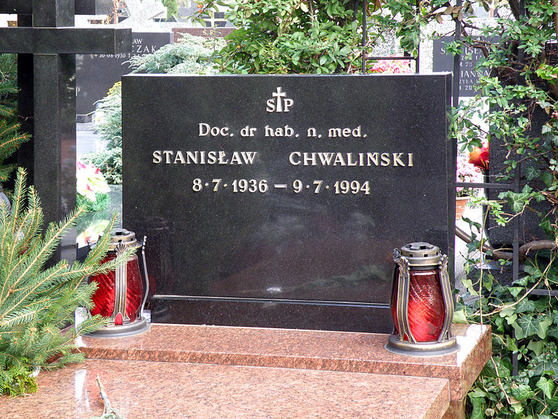 File:Stanislaw Chwalinski - Cmentarz na Sluzewie przy ul Renety.JPG