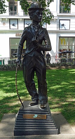 Statue of Charlie Chaplin, London