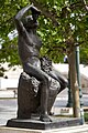 Statue of a boy eating grapes by el, 19th cent.