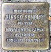 Stolperstein Crellestr 42 (Schöb) Alfred Fendler.jpg