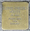 Stolperstein Martinistraße 52 (Ernst-Friedrich Müller) in Hamburg-Eppendorf.JPG