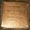 Stolperstein Rappstraße 13 (Ruth Bieber) itt: Hamburg-Rotherbaum.JPG