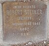 Stolperstein Schlüterstraße 80 (Robert Steiner), Hamburg-Rotherbaum.JPG