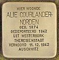 Stolperstein für Alie Courlander-Norden (Utrecht).jpg
