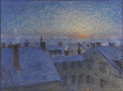 Soluppgång över taken, 1903