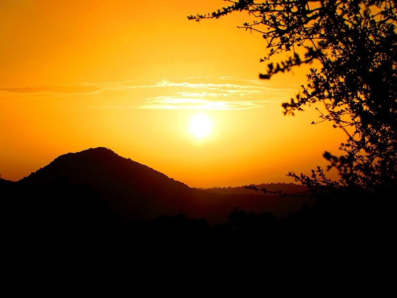 File:Sunset in souss mountains.jpg