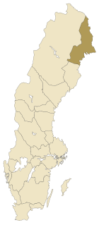 Norrbotten Place in Norrland, Sweden