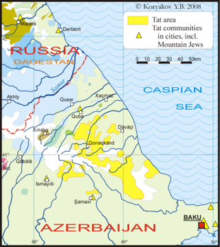 <span class="mw-page-title-main">Tat language (Caucasus)</span> Southwestern Iranian language of Azerbaijan and Russia