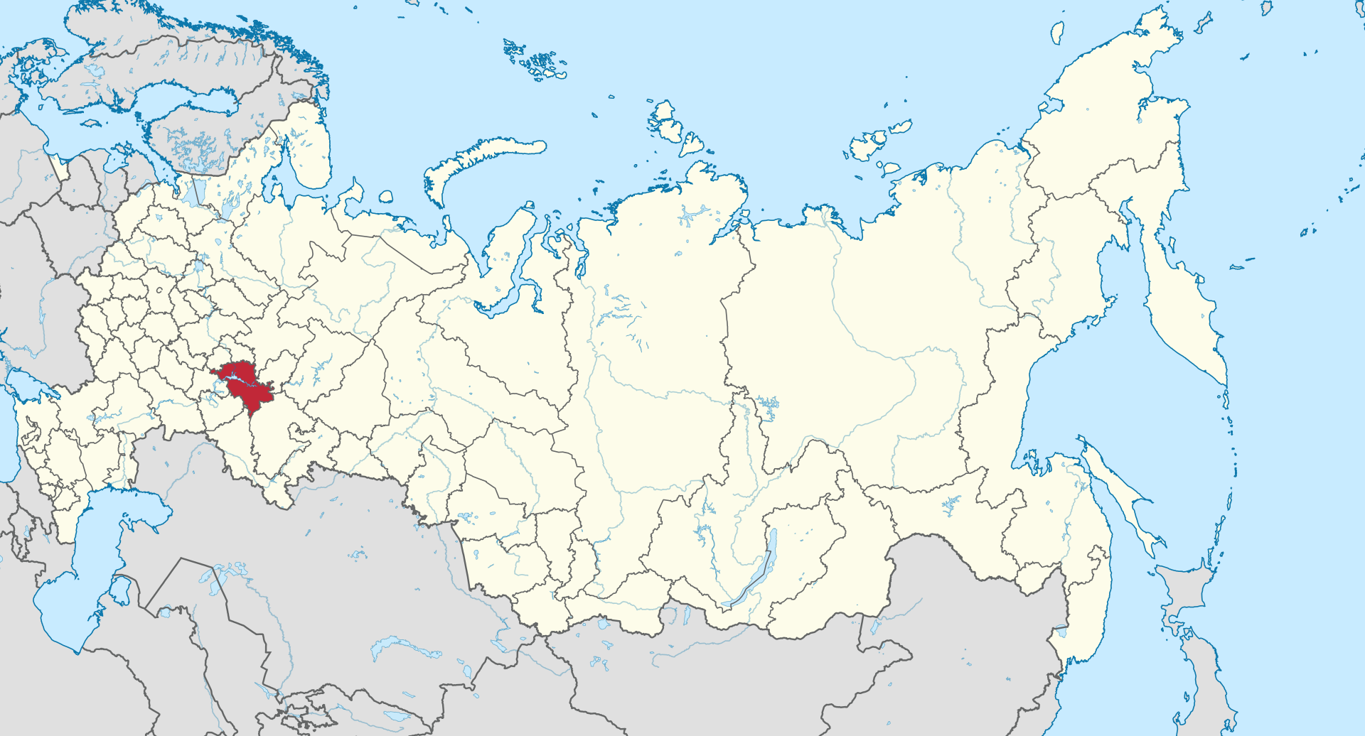 Repubblica del Tatarstan – Localizzazione