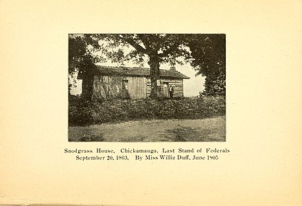 Snodgrass house as depicted in Terrors and horrors of prison life; or, Six months a prisoner at Camp Chase, Ohio (1907) by William Hiram Duff