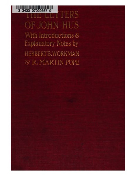 File:The letters of John Hus.djvu