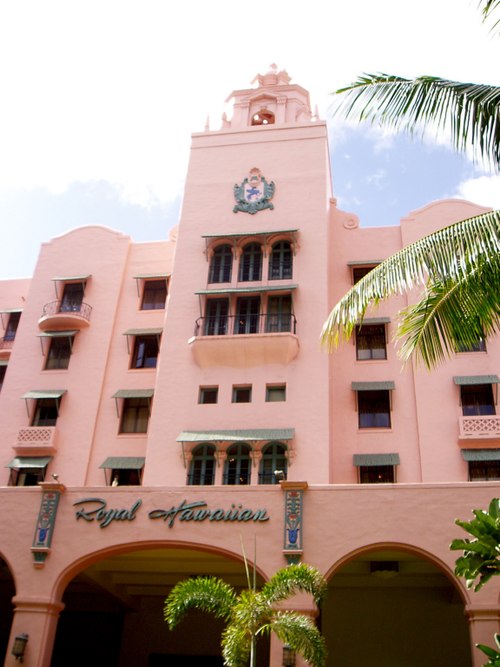 The Royal Hawaiian Hotel is located on land owned by Kamehameha Schools.