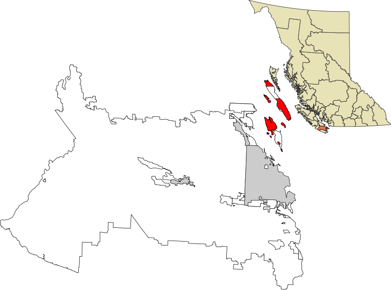 File:Thetis Island highlighted in Cowichan Valley.svg