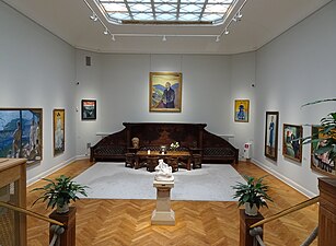 Munchsalen med Soffa av Gustaf Fjæstad (1907-1908)