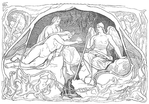 Three norns at Urðarbrunnr (1895) by Lorenz Frølich.