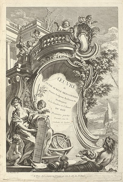 File:Titelprent voor een oeuvrecatalogus van ontwerpen door Juste Aurèle Meissonnier Oeuvre de Juste Aurele Meissonnier (titel op object) Oeuvre de Juste Aurele Meissonnier (serietitel), RP-P-1998-242.jpg