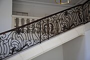 Détail de la rampe d'escalier.