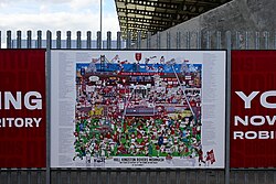 The 'Hull Kingston Rovers Mishmash' by Alex Bennet at Sewell Group Craven Park, Kingston upon Hull.