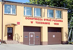 Tucznawa'da (OSP Tucznawa) itfaiye istasyonunun yapımı