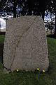 The rune stone of Tullstorp, Scania, Sweden.